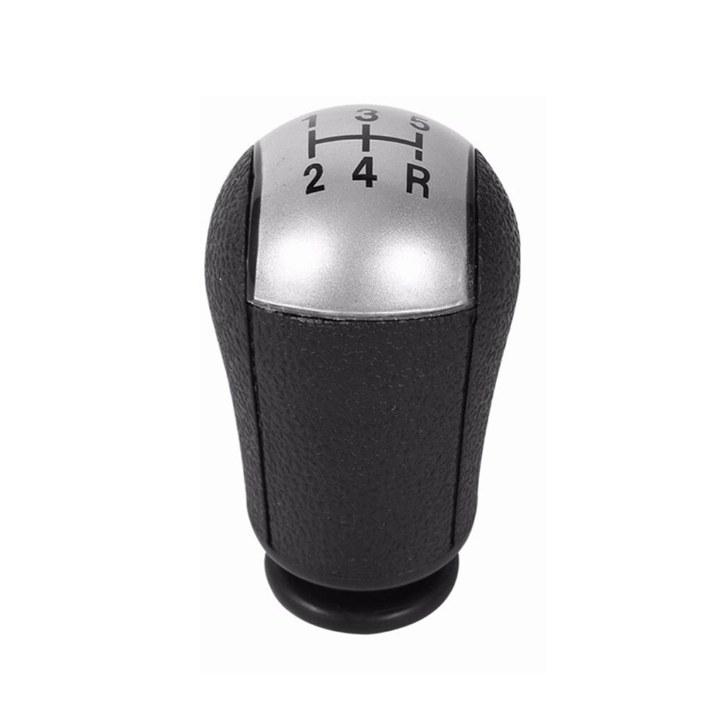 Pomo de palanca de cambios de plástico MT ABS de 5 velocidades para Ford Focus Mondeo MK3 S-MAX C-MAX Mustang Galaxy MK6 Transit: Silver 5 speed