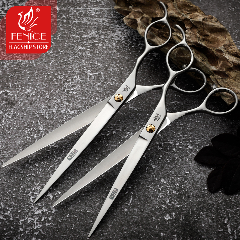 Fenice 7.0/7.5 Professionele Grooming Snijden Rechte Schaar Japan 440C Seratted Shear voor Dogstylist