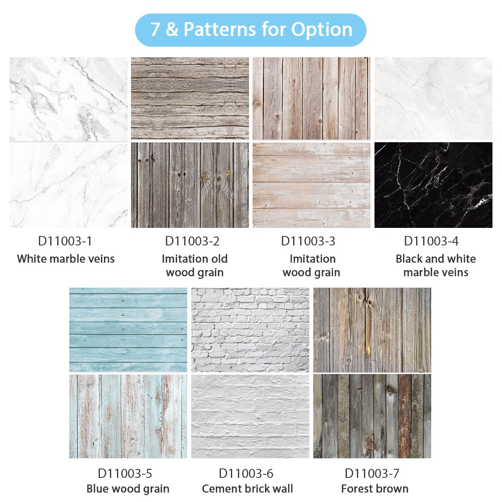 21 x 33 Inch/ 53cm x 83cm Double Sided Photography Background Paper Wood Grain Photography Background for Food Photography Photo