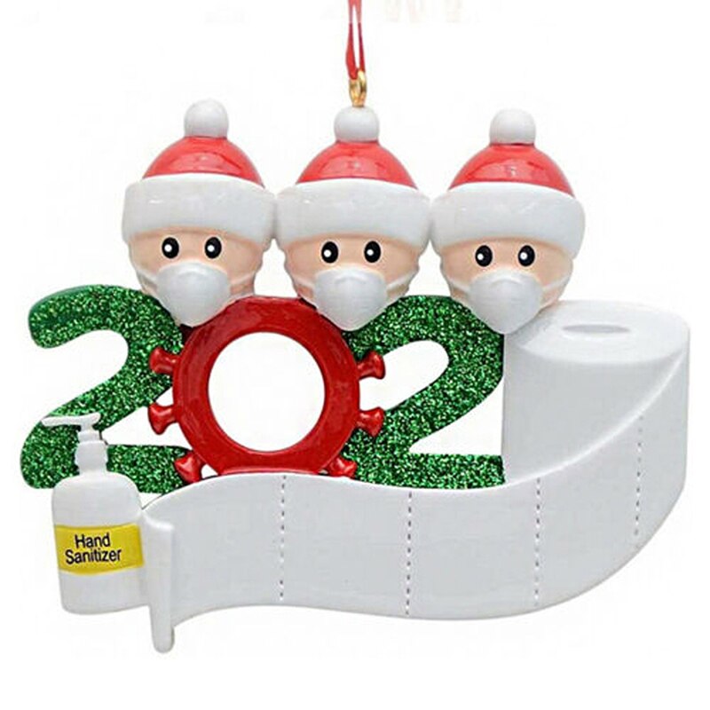 Mascarilla de muñeco de nieve colgante para árbol de Navidad, colgante DIY, nombre, palabras de bendición, adornos sueltos, decoración de muñeco de nieve de arcilla suave: B