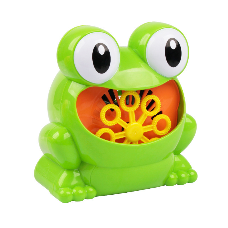 Neue Niedliche Lustige Frosch-Automatische Seifenblasenmaschine für Partys und Sommer-draussen-Spielzeug für freundlicher, und: Ursprünglich Titel