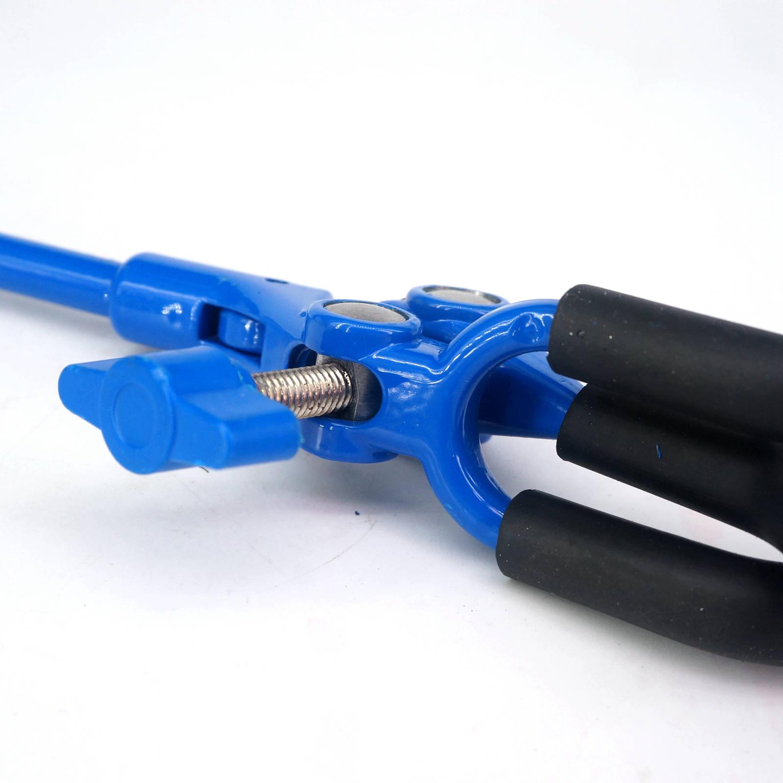 Jaw 60mm 3 Prongs Buret Zinc-Aluminum Alloy Clamp Lab Stand Tube Holder Large