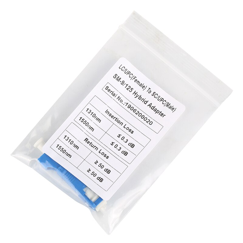 SC Male to LC Female Fiber Optic Adapter SC-LC SM-9/125 Hybrid Optical Adaptor connector