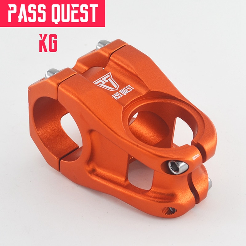 PASS QUEST bicycle stem 31.8mm MTB mountain bike stems handlebar DH AM FR ENDURO 0 degree 28.6mm short 40mm ultralight 143g blue