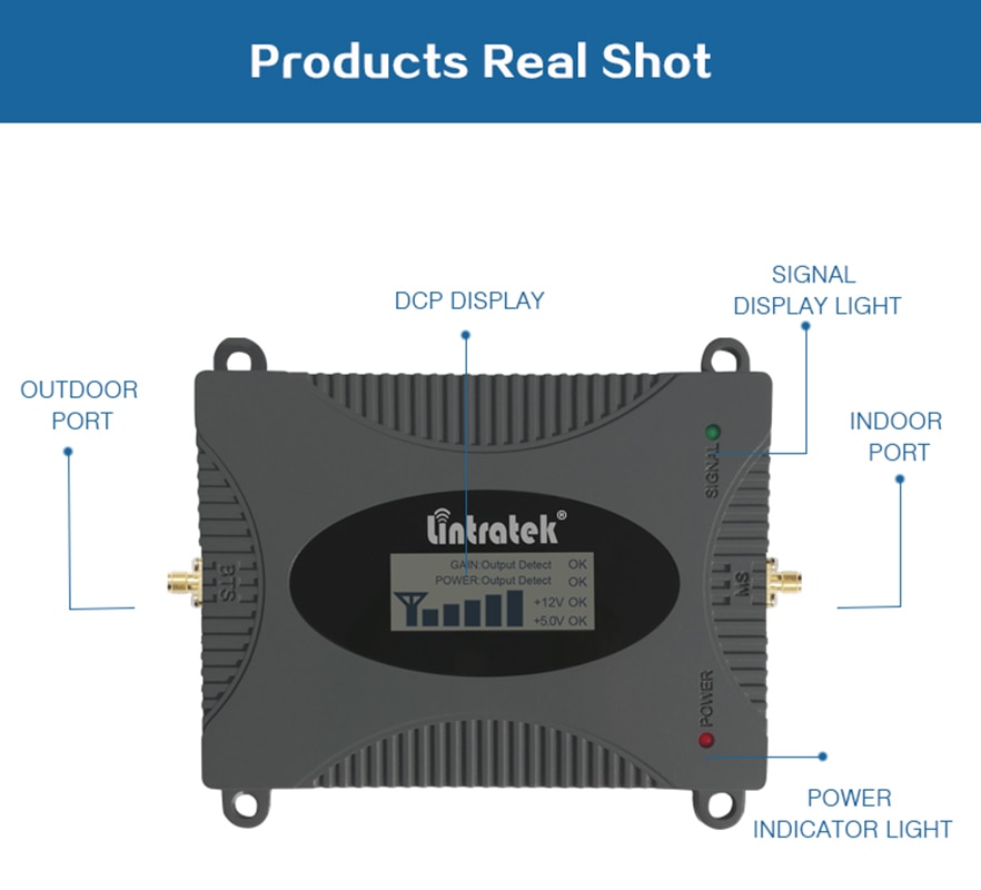 Tela de LCD 16dBm 2g GSM 900 mhz Sinal de Telefone Celular Repetidor Amplificador De Sinal Celular Impulsionador GSM 900 65dB + GSM Antena Yagi repetidor gsm cell signal enhancement 900 impulsionador do telefone móvel