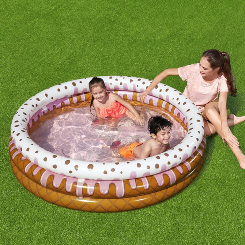 Ijs 3-Layer Kinderen Opblaasbaar Zwembad Plastic Baby Ronde Zwembad Kindje Zand Zwembad Oceaan Ballenbad draagbare Zwembad