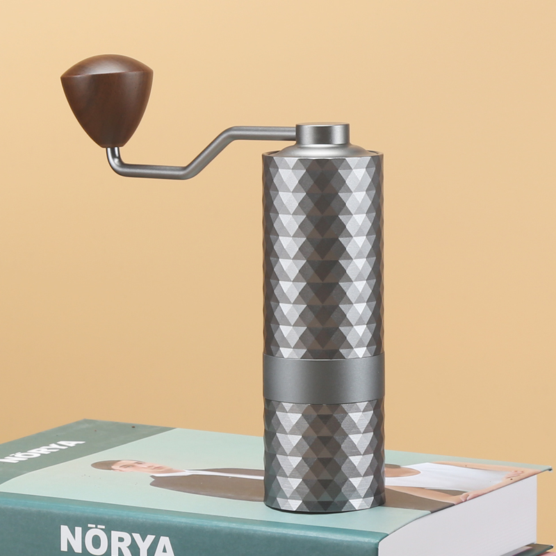 Upgrade handmatige koffiemolen CNC professioneel roestvrij staal diamant verstelbaar handmatig braam koffiebonen malen