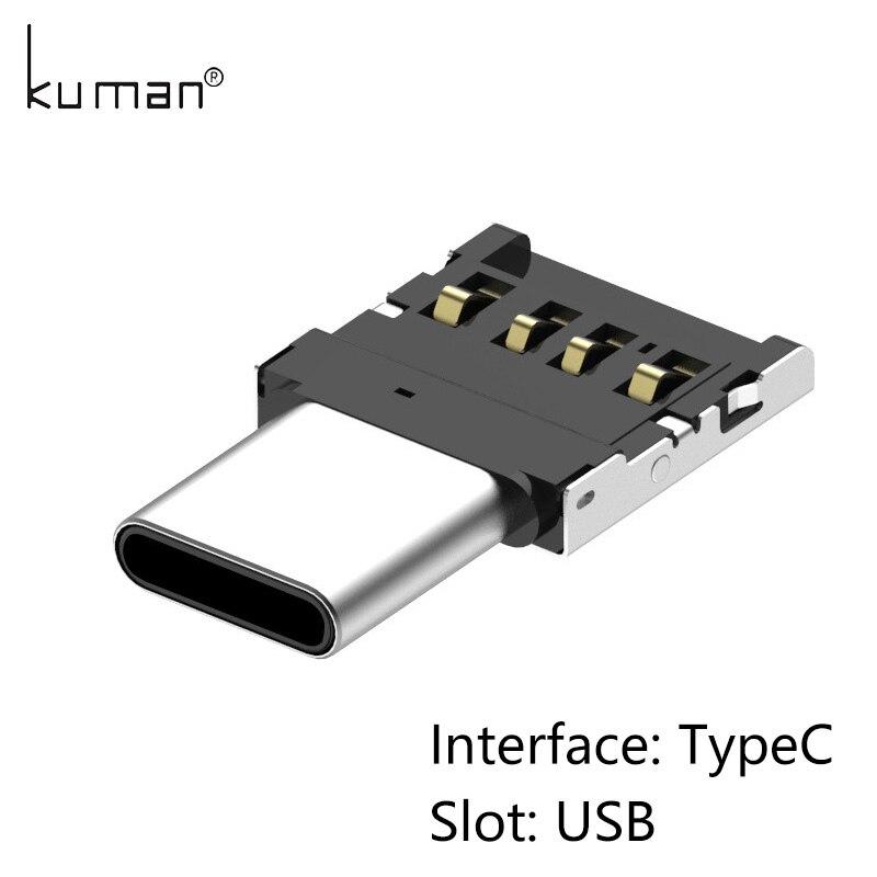 Kuman-Adaptador USB OTG a USB, convertidor tipo C o micro USB para Pendrive, unidad Flash USB, Pen Drive a teléfono, ratón y teclado