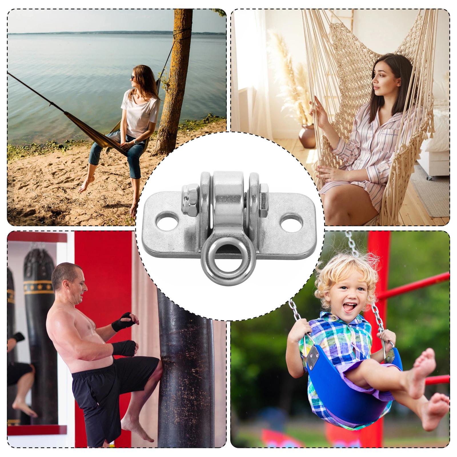 Heavy Duty Schommelhanger Metalen Lager Roterende Draaibare Schommelhaak Plafondmontage Hardware voor Hangmatstoelen, Veranda Schommels, Punchi