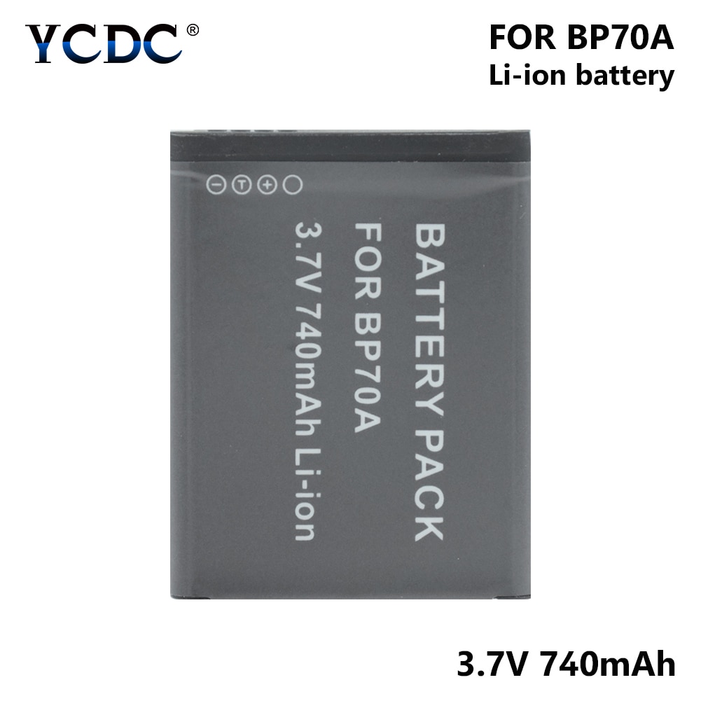 1/2x3.7V 740mAh Baterias De Lítio Da Câmera Para Samsung TL105 TL110 TL125 TL205 WB30F WB35F WB50F WB51F WB52F WP10 DV50 DV90 PL20