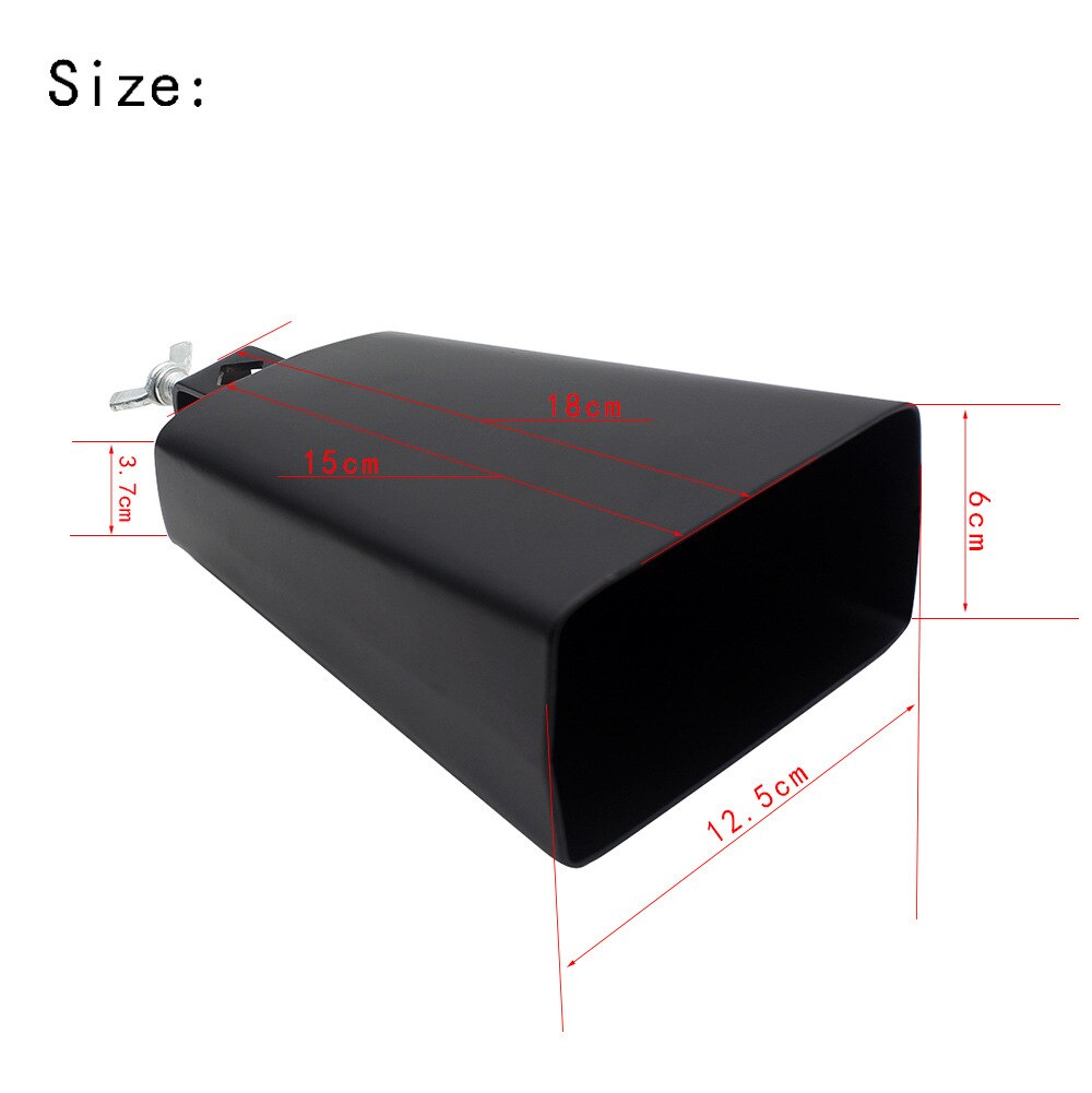 Orff Percussion Instrument 4 inch 5 inch 6 inch 7 inch 8 inch Metal Cowbell Sound Crisp Shelf Drum Accessories Instrument: 6 inch