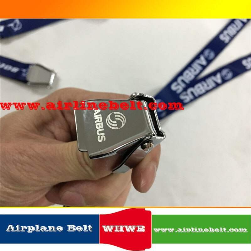 Airbus aircraft buckle lanyard with ID card holders Simple, convenient and durable great Aviation enthusiasts