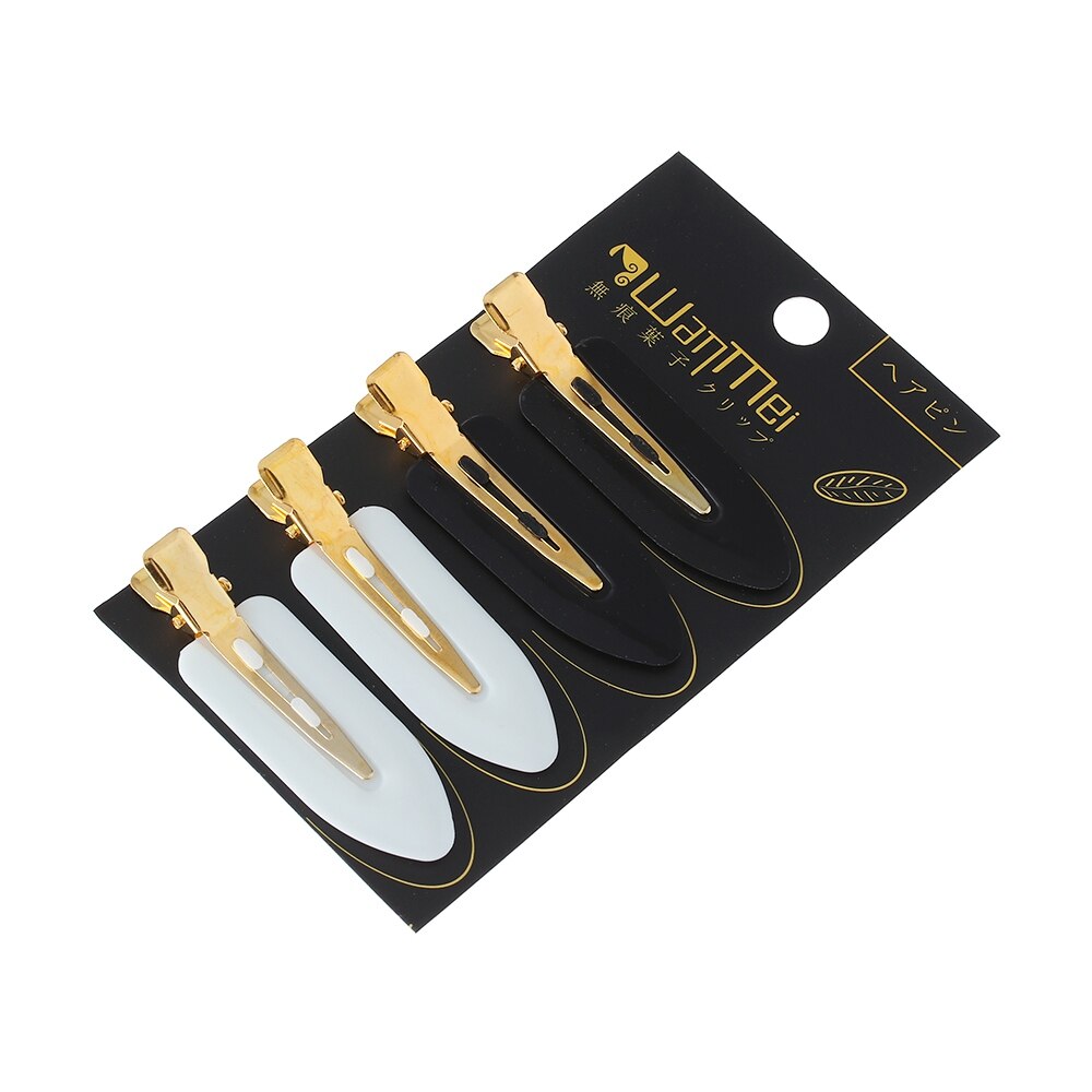 4pcs Salon Hairdressing Tools Makeup Clip Seamless No Crease Barrettes No Bend Fixed Hair Clip Hair Styling Tools: 3