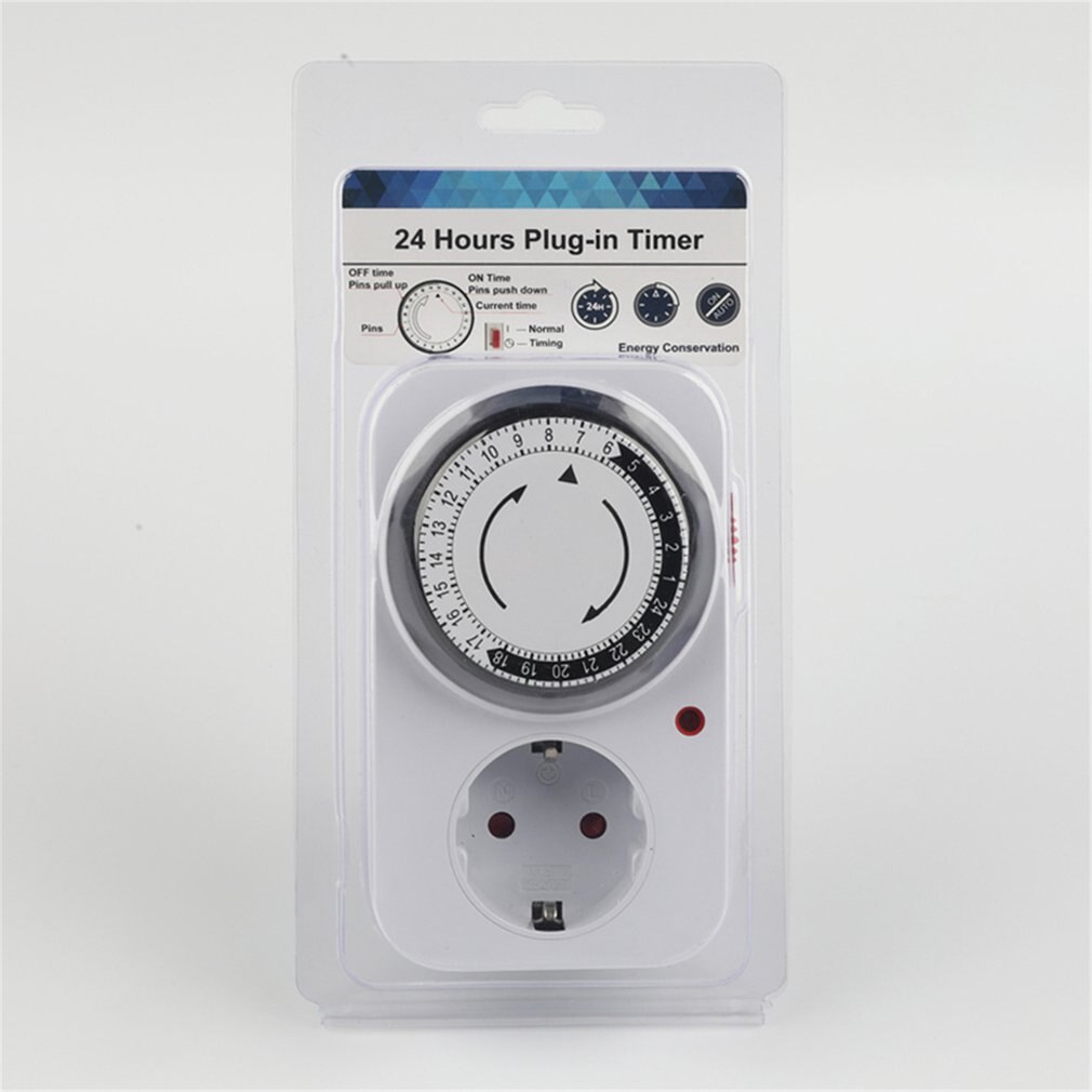 Digital 230V Timer Switch Socket Outlet Plug-in 24 Hour Programmable Time Control for Kitchen Electric Appliance