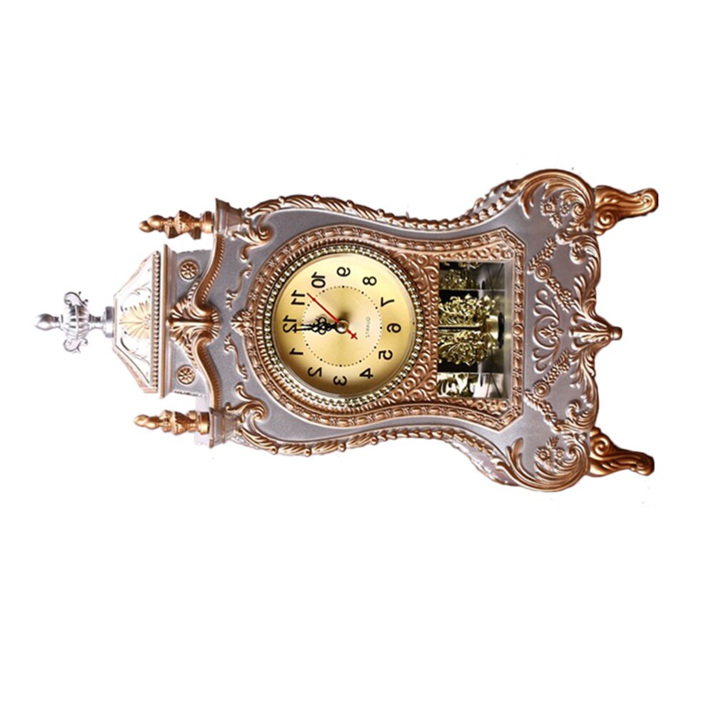 1Pc European Style Desk Clock Fashionable Decorative Table Clock Without Battery Archaistic Clock Decor Musical Time Be