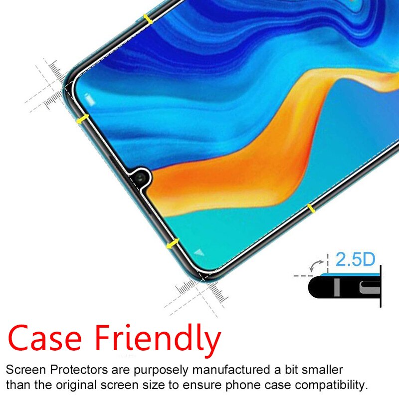 2Stck p30 lite rügestochen glas auf Für Huawei p30 Lite Bildschirm Schutz glas für huawei huawey p 30 lite licht fallen 9h