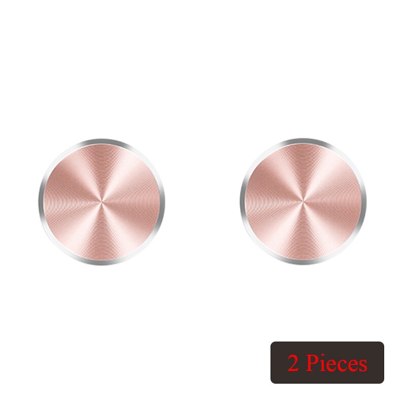 Fimilef CD Lines Plate Iron Sticker for Magnetic Car Phone Holder Universal Metal Plate Mount Magnet Holder Accessory Iron Sheet: 2 Rose gold