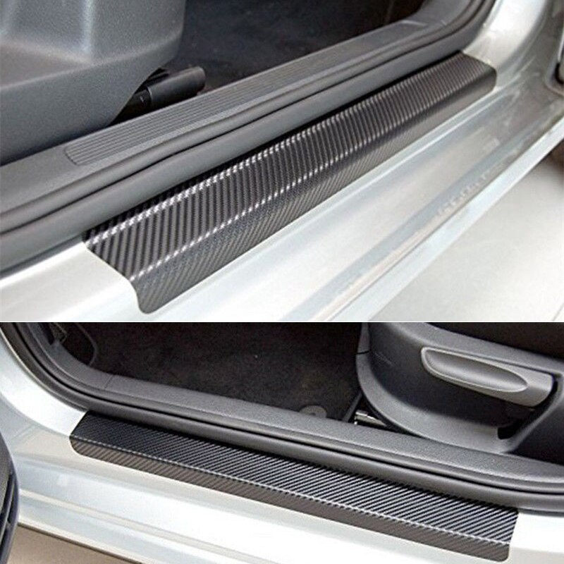 Cover Door Sill Stickers Anti-Scratch Replacement Threshold Vinyl 4Pcs