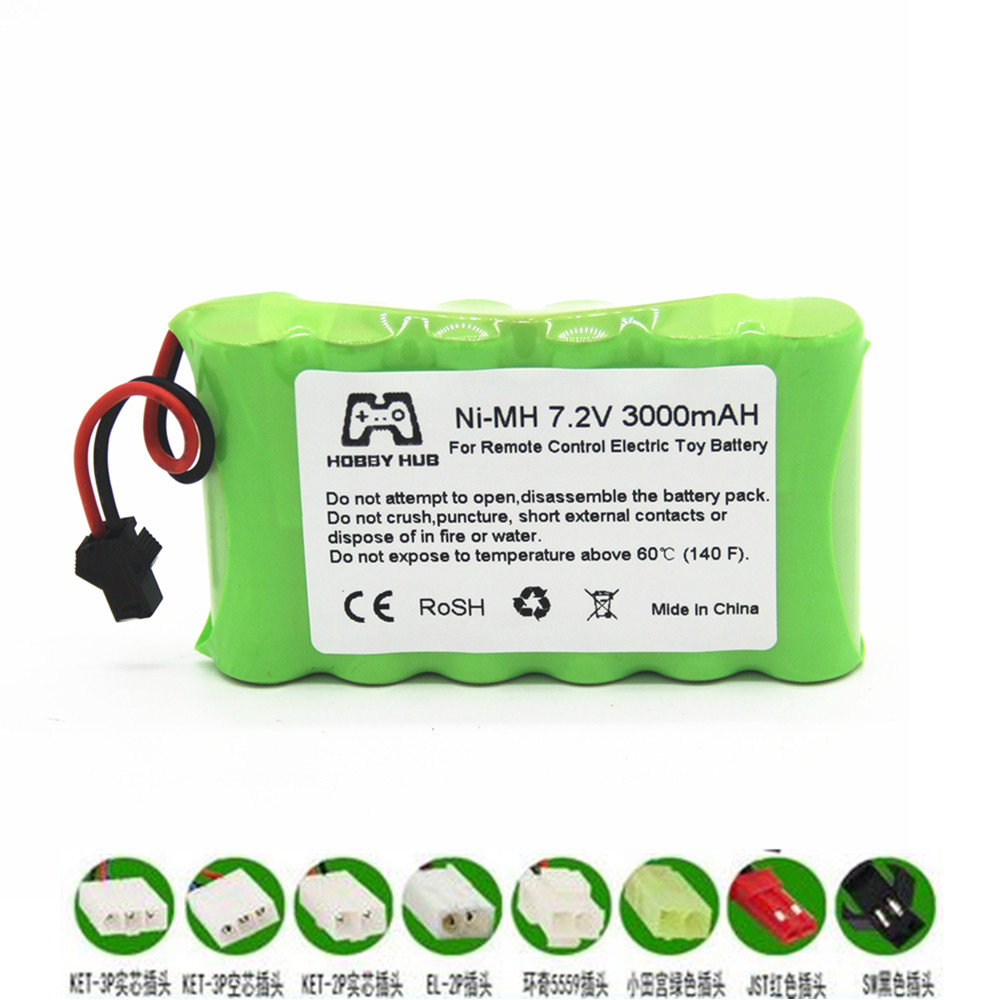 7.2 V Aa 3000 Mah 2800 Mah Oplaadbare Batterij Voor Afstandsbediening Elektrische Speelgoed Boot 7.2 V 2400 Mah Aa nimh Batterij