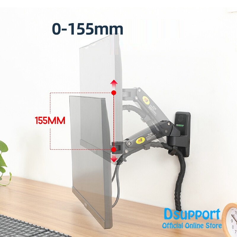 TV wall Mount Gas Spring NB F120 for 17-27 inch Full Motion LCD LED Monitor Holder Aluminum Arm Bracket max loading 7 kgs