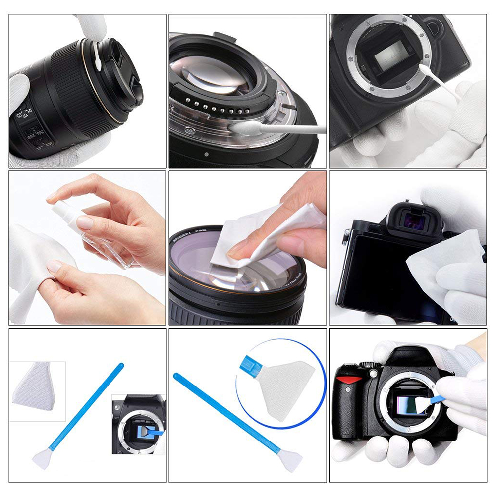 47/35/24/19/7Stck Digitalkamera-Reinigungs einstellen Objektiv reiniger Sensor sauberes einstellen dslr slr Luft staub tuch Luft gebläse PC Telefon reiniger