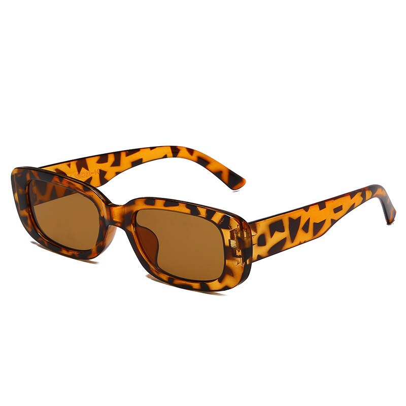 1 @ # de gafas de sol rectangulares pequeñas para mujer, anteojos de sol cuadrados de Vintage, gafas de sol femeninas
