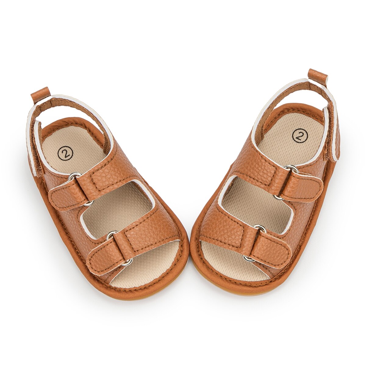 Sandales antidérapantes en toile PU pour bébé, baskets d'été à la pour garçon de 0 à 18 mois,