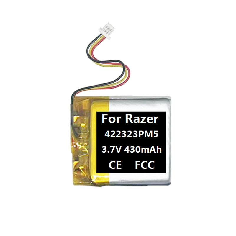 430 mah 422323 pm 5 rz01-0512 battery for razer viper  v3 pro gaming mouse