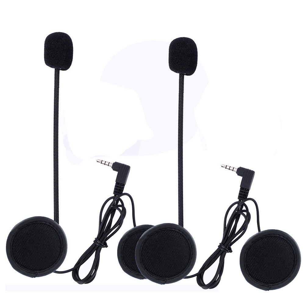 2 Stuks 3.5Mm Ejeas V6 V6 Pro Accessoires Oortelefoon Speaker Microfoon Voor Vnetphone V4/V6 Motorhelm Bluetooth intercom