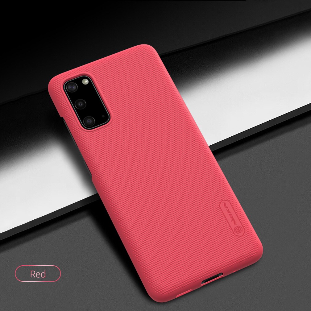 Do Samsung Galaxy S20 FE 5G przypadku Nillkin Super matowe tarcza ultra-cienki twardy PC tylna pokrywa dla Samsung S20 Fan Edition edycja przypadku: For S20 Lite / Red