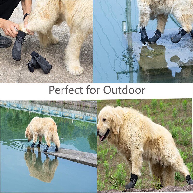 Benepaw Waterdichte Schoenen Voor Honden Comfortabele Anti Vallen Anti-Slip Pet Laarzen Outdoor Ademende Puppy Booties Rubberen Zool