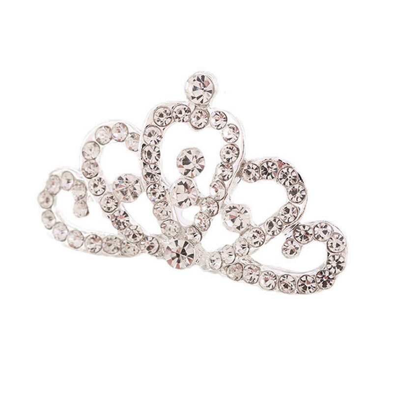 Mini Tiara Haar Clips Prinses Kroon Kam Kostuum Accessoires Voor Prinses Party Meisjes Kinderen AIC88