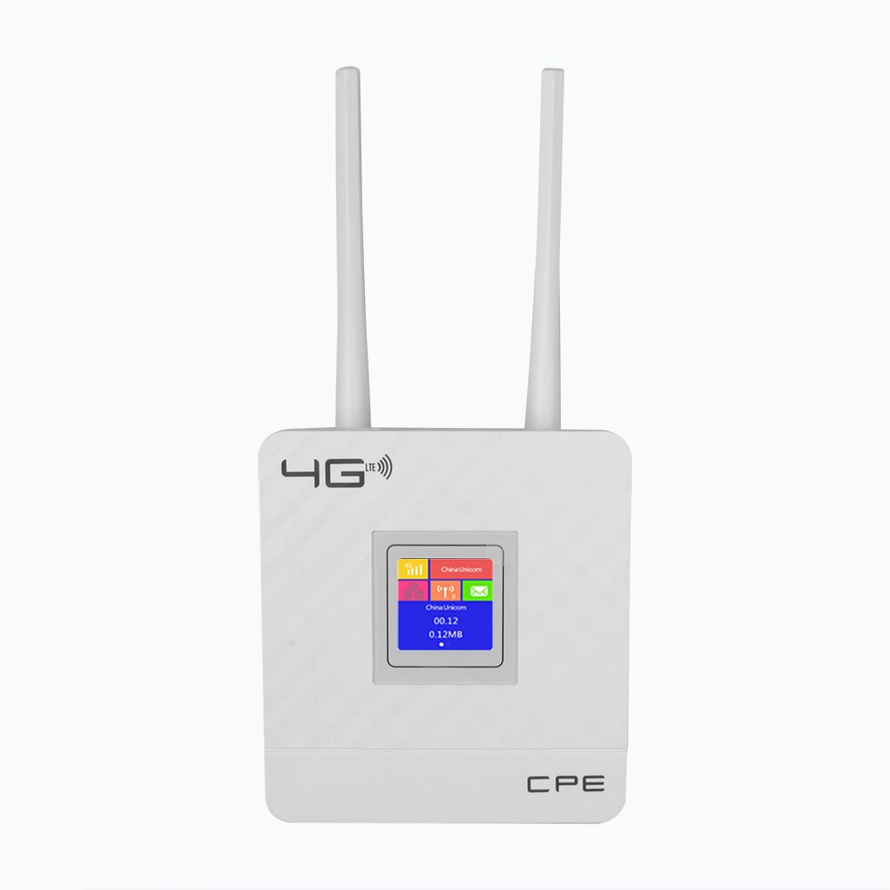 3G 4G Lte Wifi Rouer Ondersteuning Hotspot Wan/Lan-poort Dual Externe Antennes Ontgrendeld Draadloze Router + Sim Card Slot