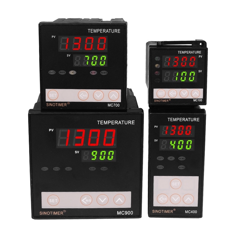 K Thermocouple PT100 Universal Input Digital PID Temperature Controller Regulator Relay Output for Heating or Cooling with Alarm