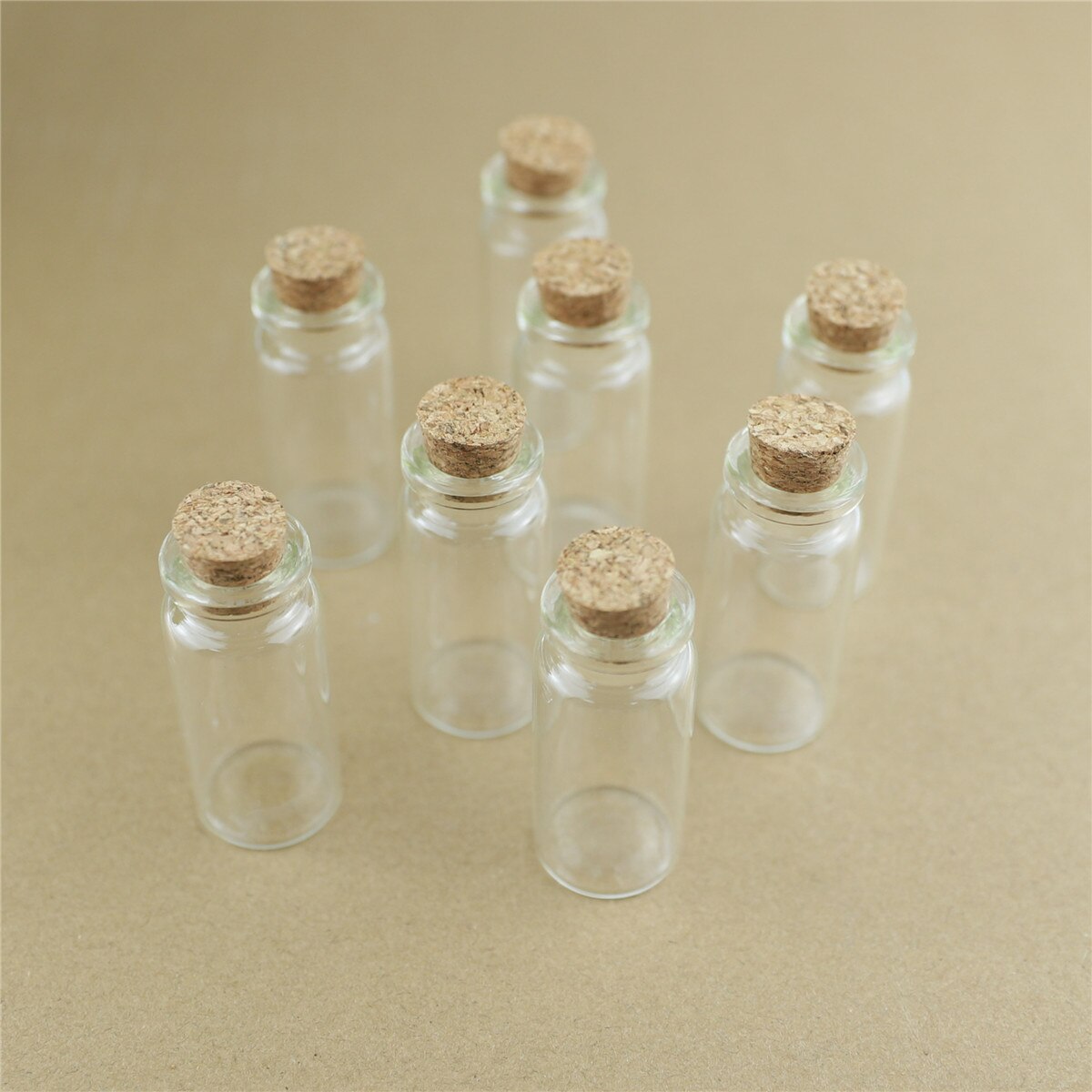 50pcs/lot 22*60mm 12ml Mini Glass Bottles With Cork Stopper Crafts Tiny Jars Transparent Empty Glass Storage Jar Bottle