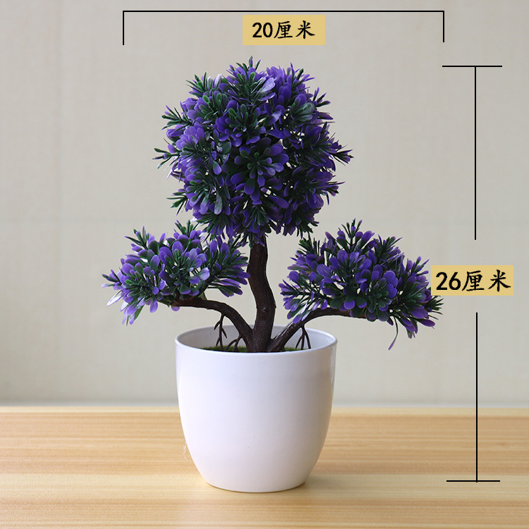 1pc Künstliche Pflanzen Bonsai Kleine Baum Simulation Pflanzen Gefälschte Blumen Tisch Topf Ornamente Hause Dekoration Hotel Garten Decor