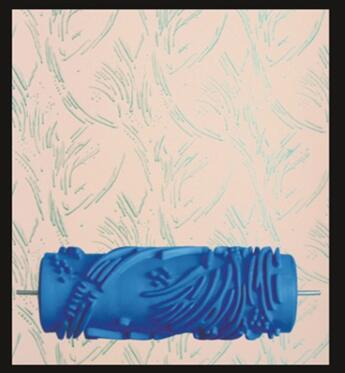 Pintura 3D para decoración de pared, rodillo de goma de 5 pulgadas, cabezal de cepillo sin herramientas de pintura, papel tapiz, máquina de pintura para habitación del hogar