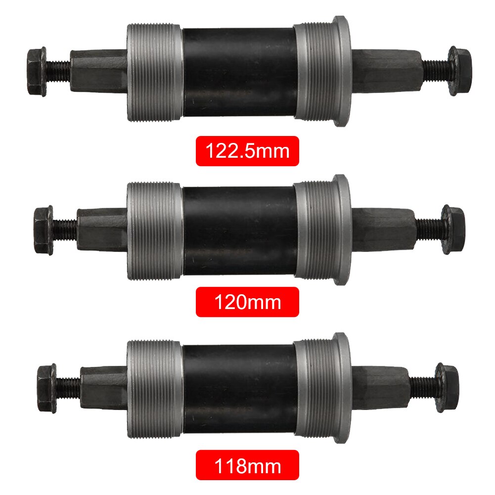 Fiets As Bb Trapas 118Mm 120Mm 122.5Mm Quare Gat Crank As Fiets Onderdelen Bb Voor Vierkante tapered Spindel Crankstel