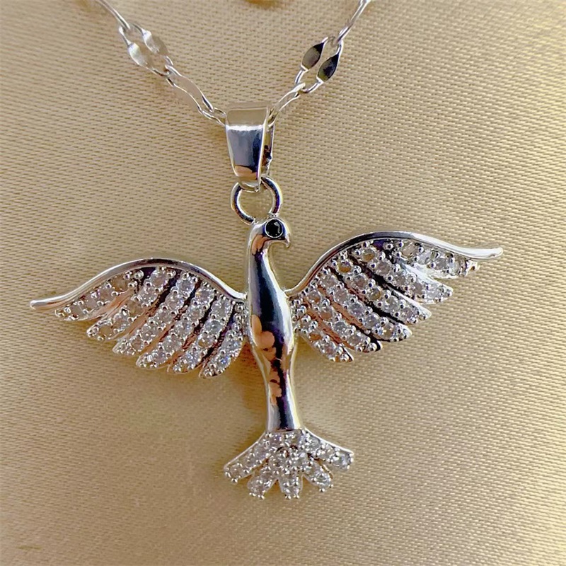 Collier Pour Femme En Acier Inoxydable Avec Zircon - Bijou Neuf Avec étiquettes