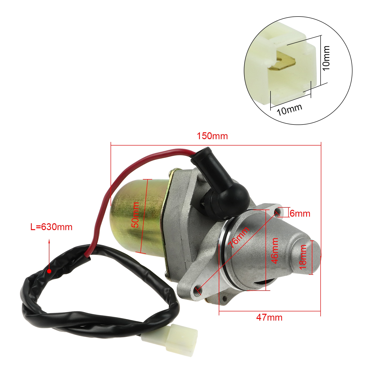 Atv startmotor erstatning til suzuki lt -80 lt80 quadsport 80cc 82cc tung plikt 12v 1987 - 2006