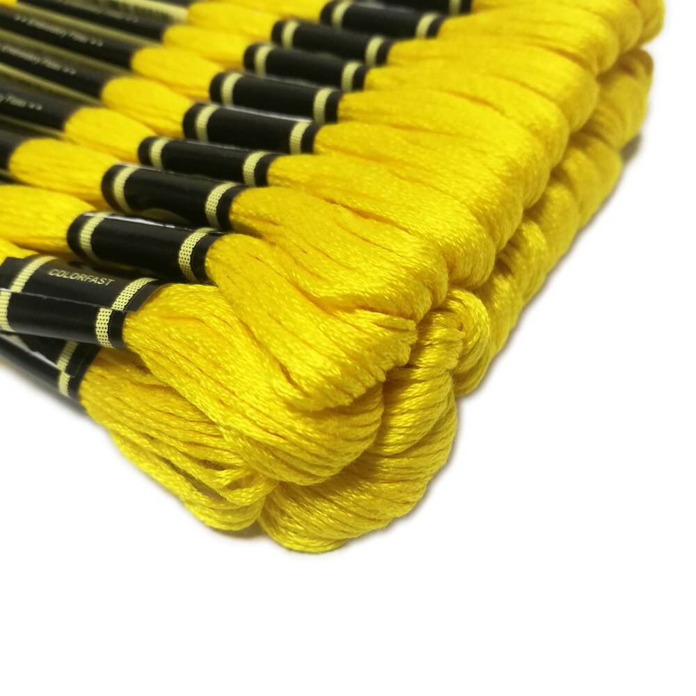 24 Skeins Multi Colors Embroidery Thread Floss Egyptian Long Fibre DMC Cross Stitch DIY Sewing Craft Embroideried Thread TH00052