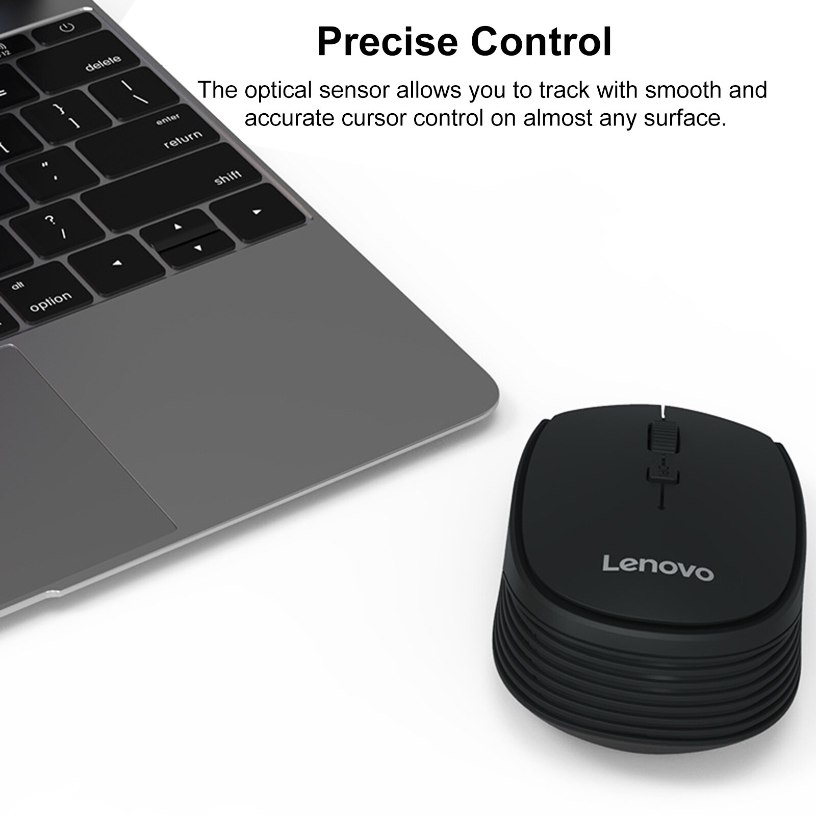 Lenovo M202 2.4GHz Wireless Mouse Optical Mouse Office Business Mice with USB Receiver for PC Laptop Computer Universal Mouse