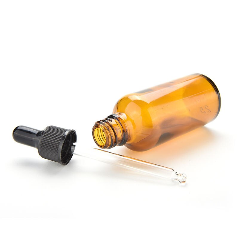10/15/30/50/100ml gult glas flytande reagens pipettflaska ögondroppare för lagring av kemikalielaboratoriekemikalier parfymer