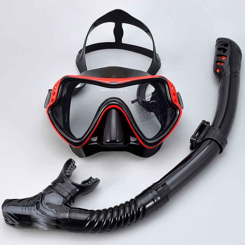 Snorkeling Gear No Leak Seal Snorkel Set Snorkeling Packages Swimming Gear Equipment For Swimming YS-BUY: Red