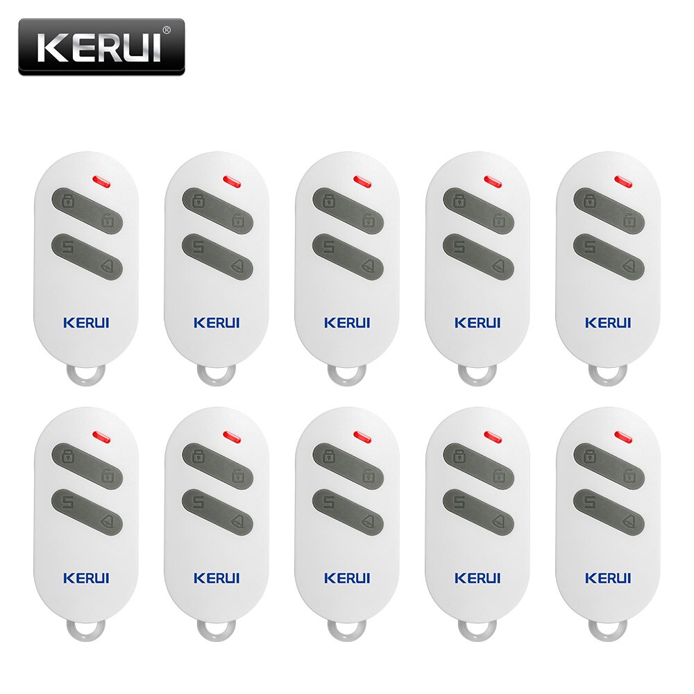KERUI RC532 Wireless Remote Controller Plastic KeyChain 4 Keys Only For Our Wifi / PSTN / GSM Home Burglar Security Alarm System: 10pcs