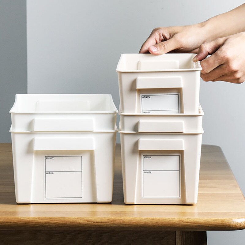 1Pcs Household Desktop Storage Box Bedroom Plastic Snack Storage Basket Kitchen Vegetable Storage Basket Bathroom Storage Box