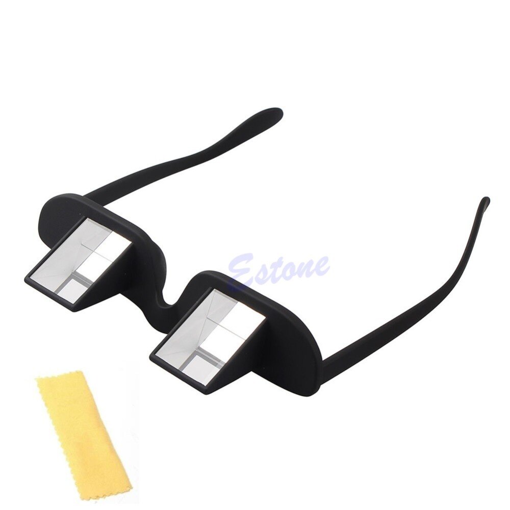 Lazy Periscope Horizontal Reading Glasses Sit-View Prism Spectacles