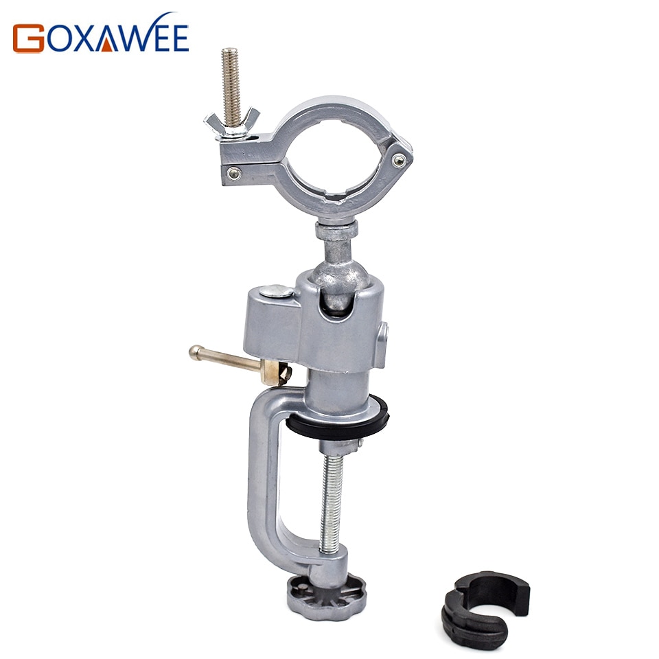 GOXAWEE Mini Boor Rotary Gereedschap Tafel Vice Houder Mini Vice Vise Alloy Aluminium Bank Tafel Klem voor Dremel Boor gereedschap