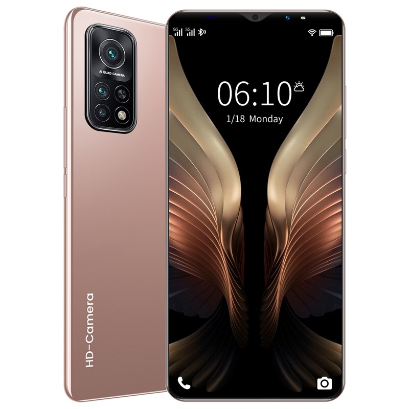 M10T Pro Smart Phone 5.5 Inch MTK6572 Dual-Core 512MB+4GB RAM Dual Card Dual Standby Android 4.4 Mobile Phone- EU Plug: Gold