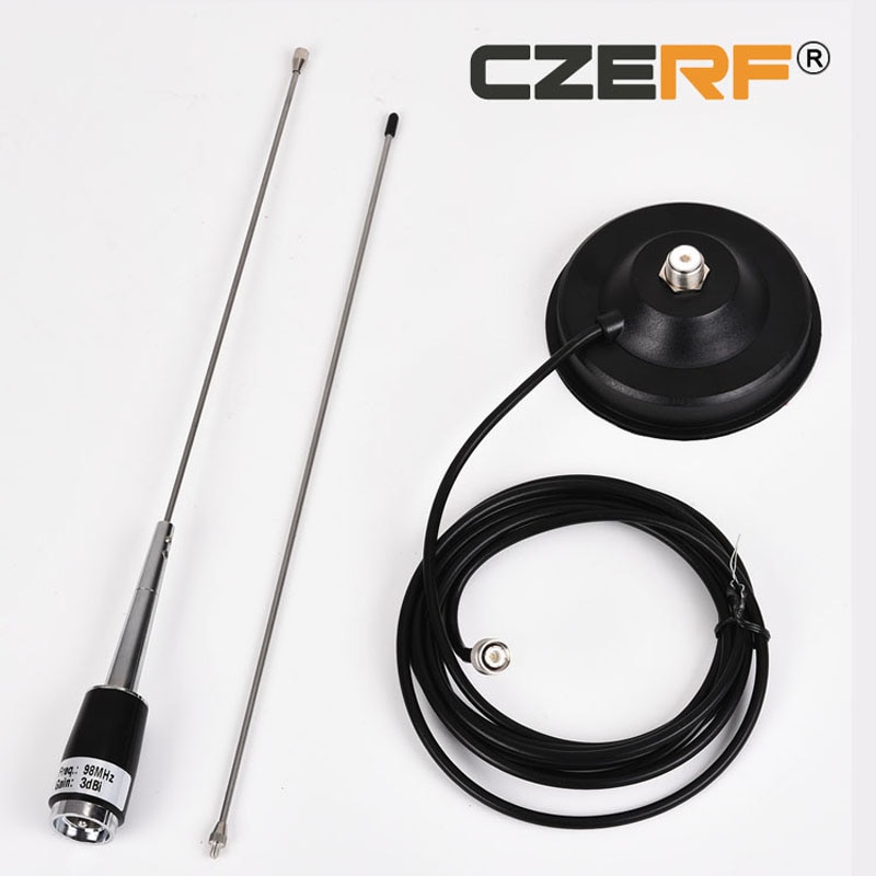 Car Antenna for 5w 7w 15w FM Broadcast Radio Transmitter Center Frequency 98MHz Connector BNC